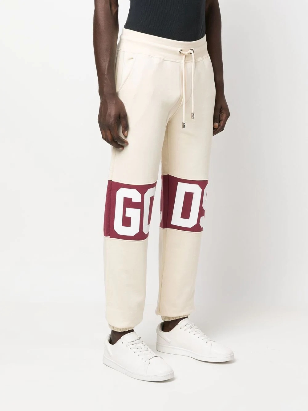 logo-print cotton track pants - 3