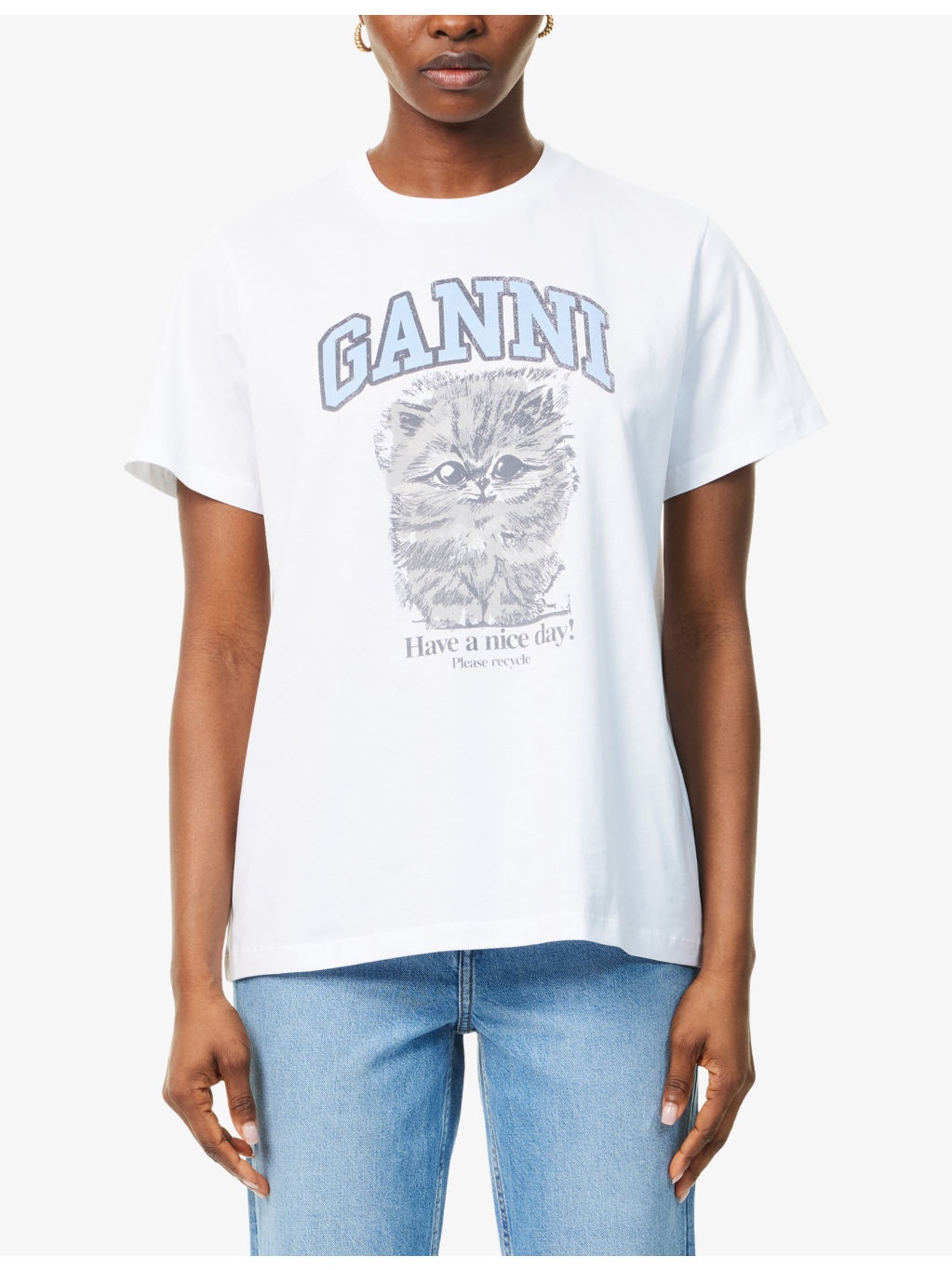 Kitty Margot Graphic-Print Cotton-Jersey T-Shirt - 3