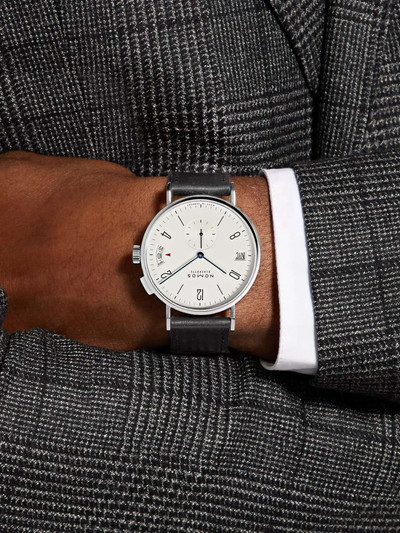 NOMOS Glashütte Tangomat GMT Automatic 40mm Stainless Steel and Cordovan Leather Watch, Ref. No. 635 outlook