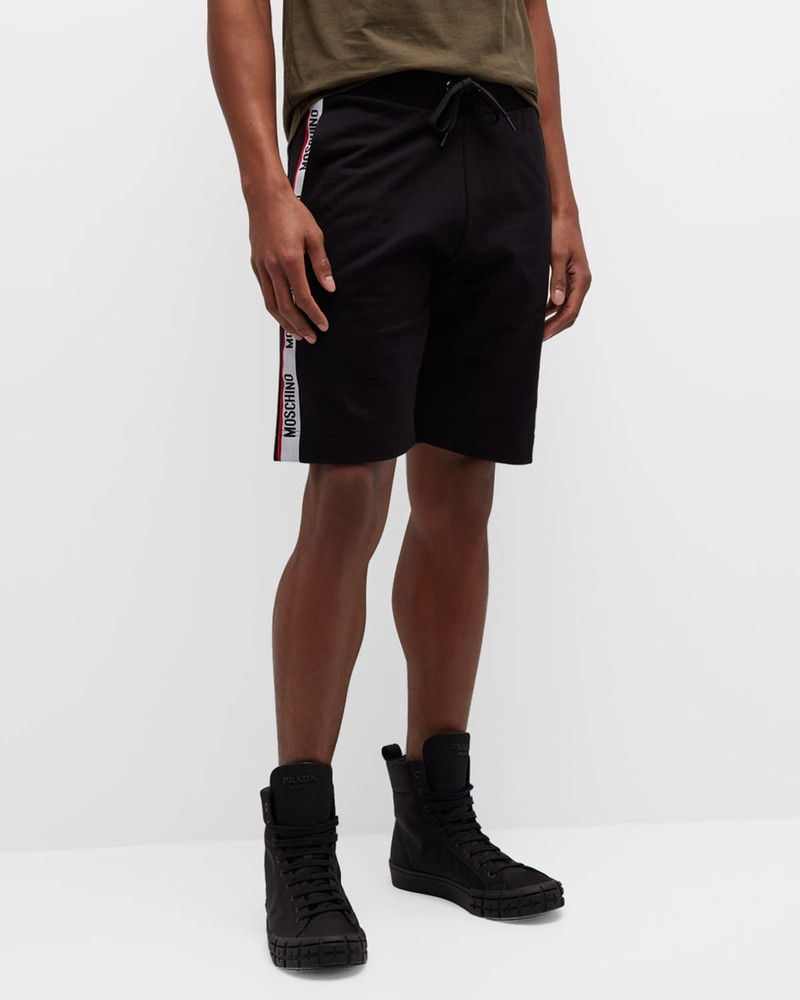 Moschino Men's Athletic Shorts with Side Taping outlook
