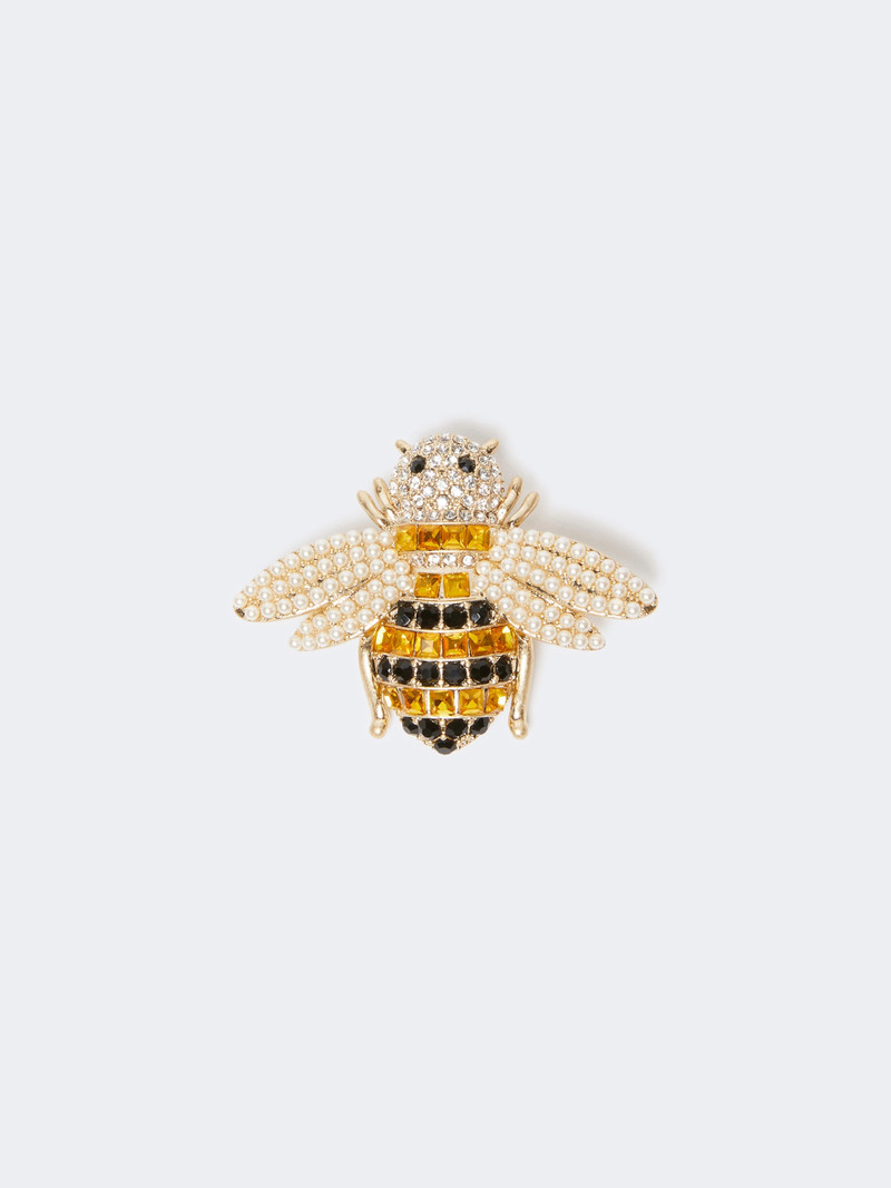 CRESPO Glass brooch - BLACK 1