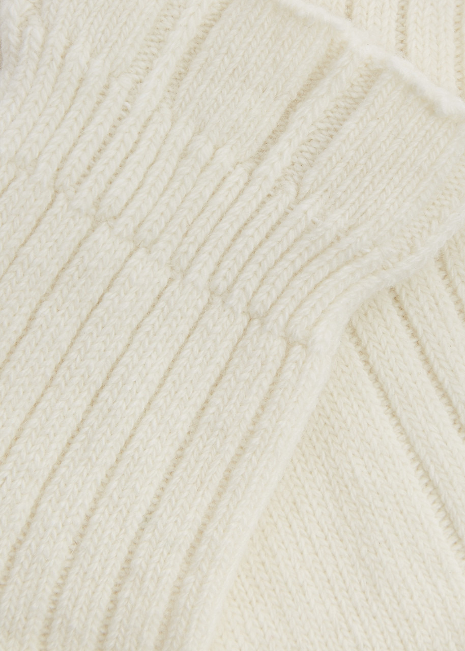Bedsock Rib wool-blend socks - 3