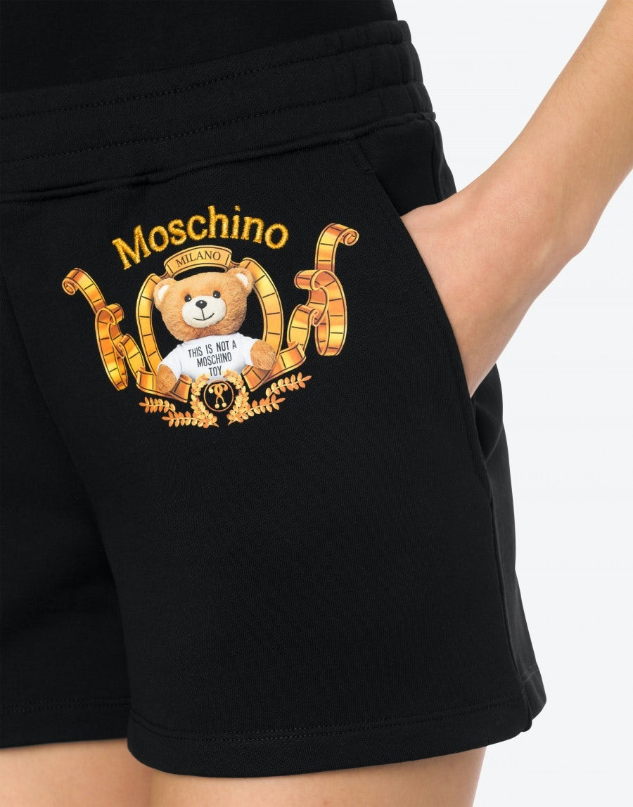 MOSCHINO TEDDY BEAR FLEECE SHORTS - 4