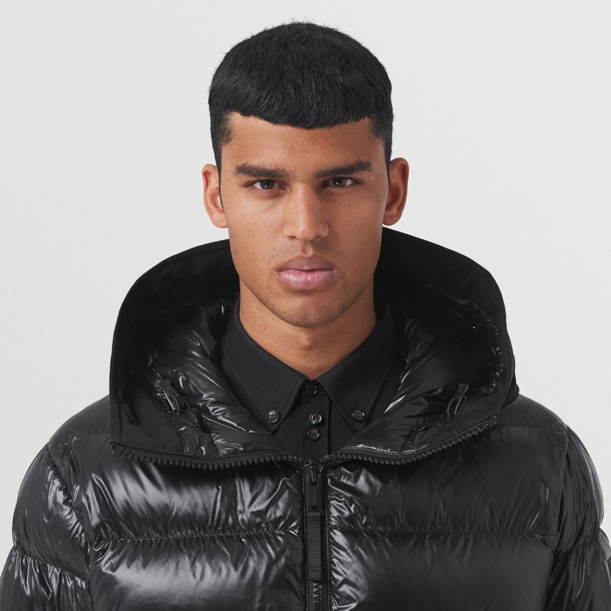 Nylon Puffer Jacket with Warmer - 3