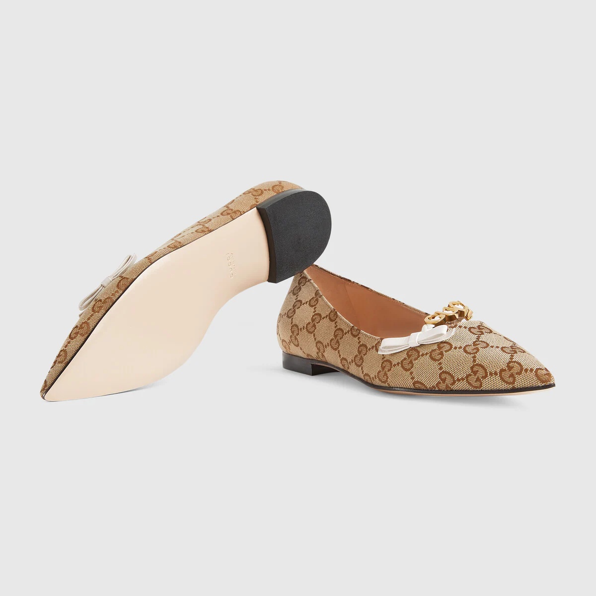 Women's ballet flat with 'GUCCI' - 5