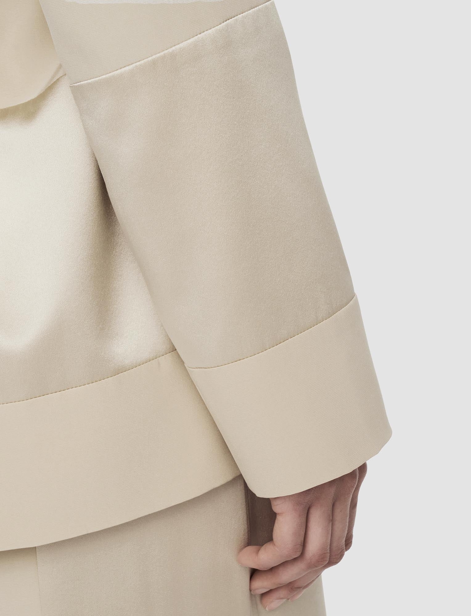 Amelia Shiny Matte Satin Jacket - 5