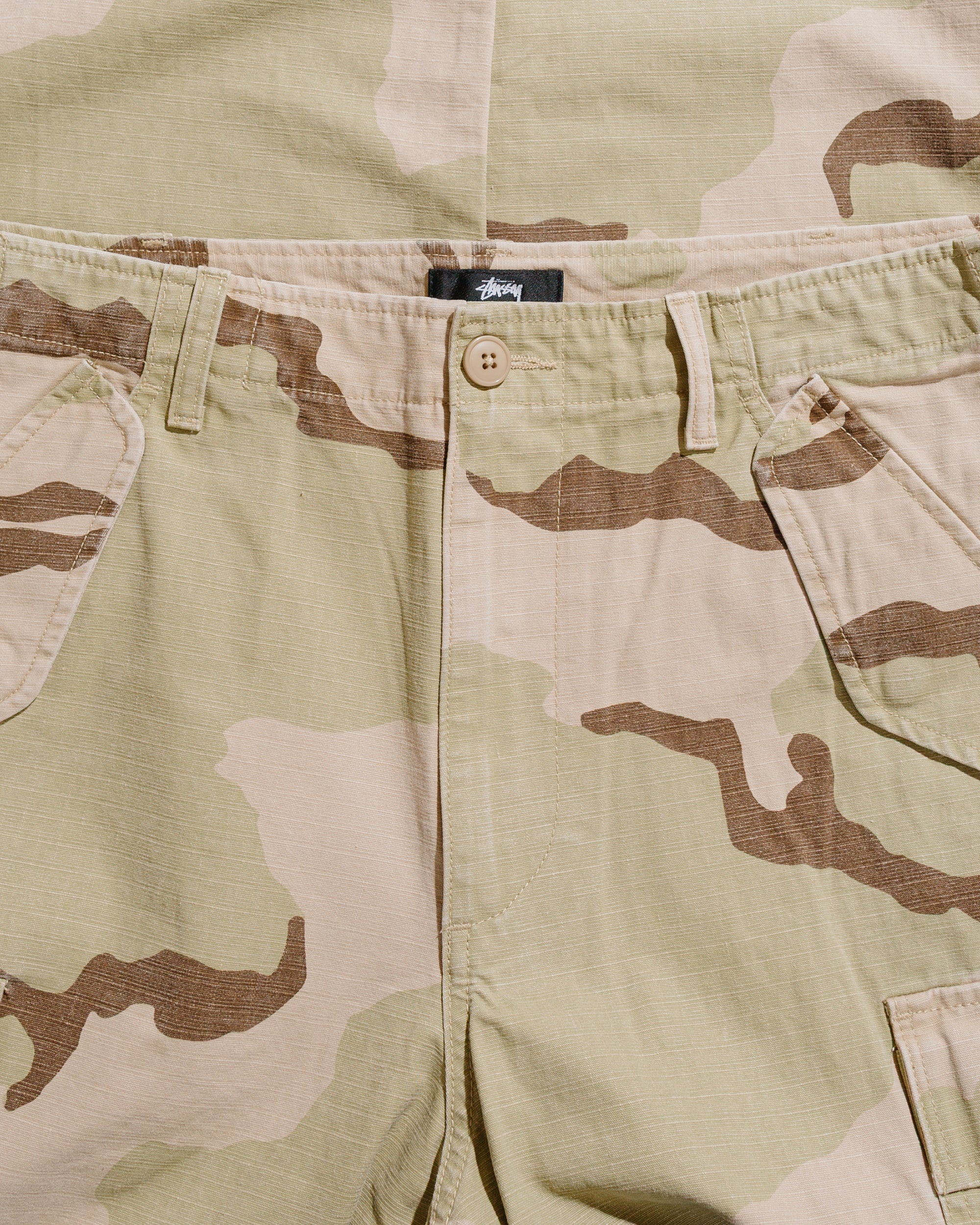 Stüssy Military Cargo Pant Ripstop Sand Camo - 2