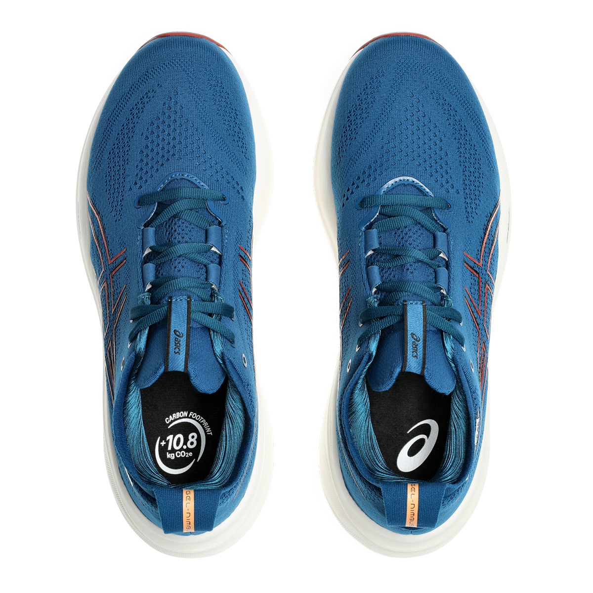 Asics Gel Nimbus 26 - Rich Navy - Faded Orange - 3