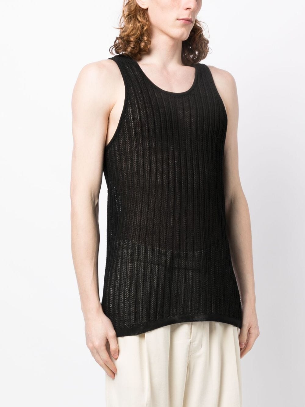 round-neck vest top - 3