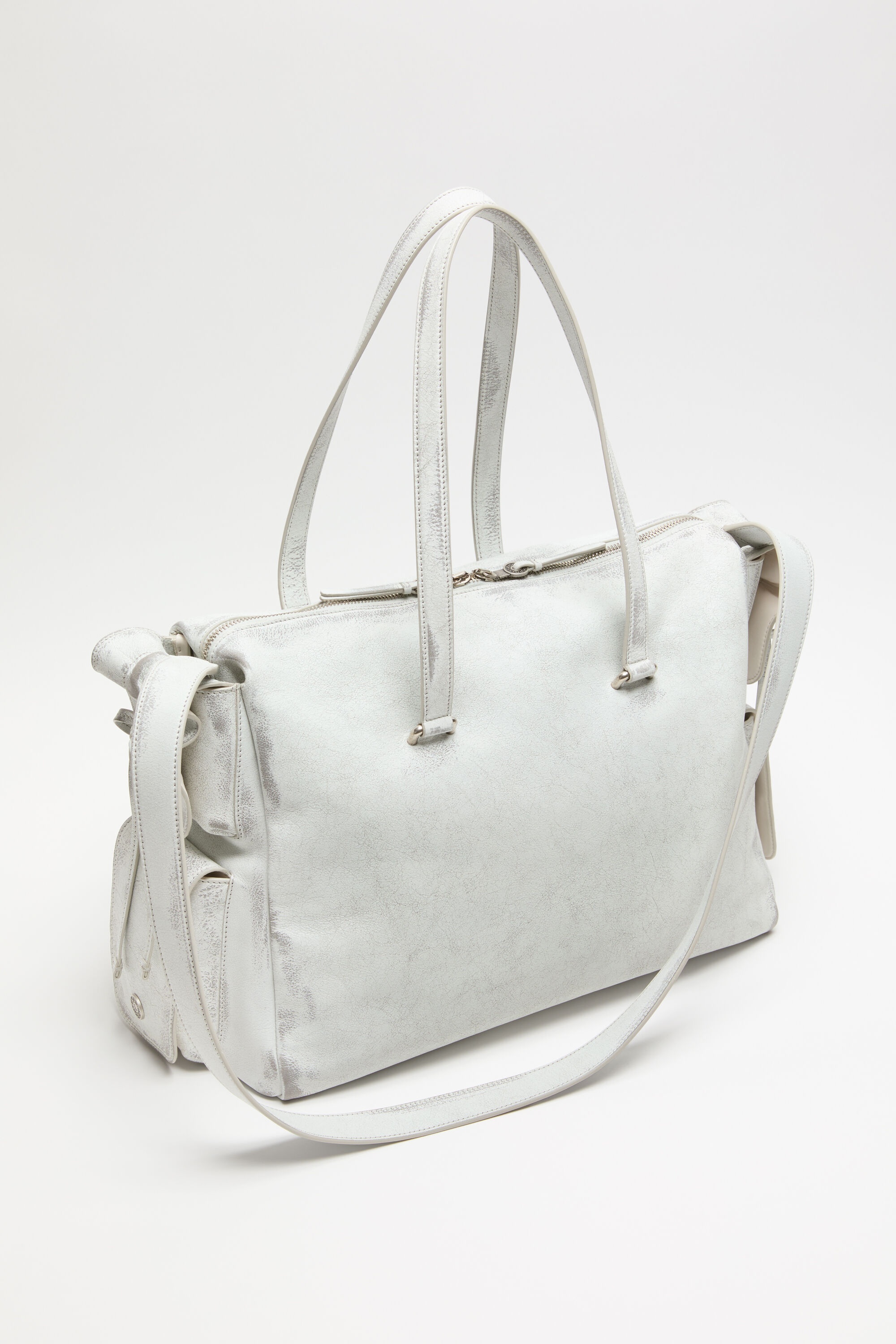 Multipocket tote bag - White/grey - 3