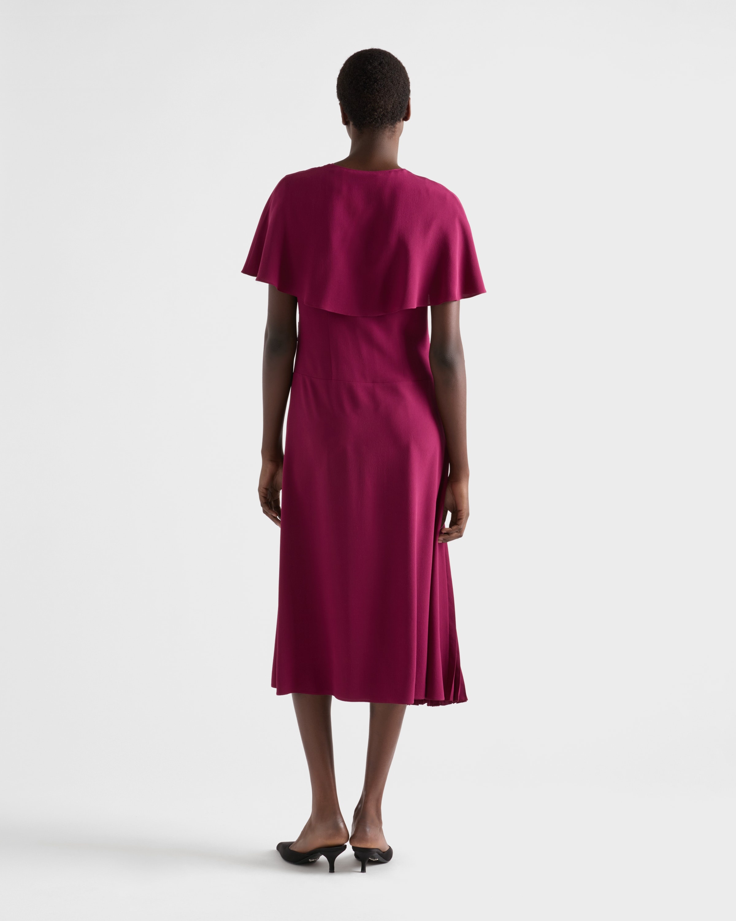 Pleated marocain dress - 5