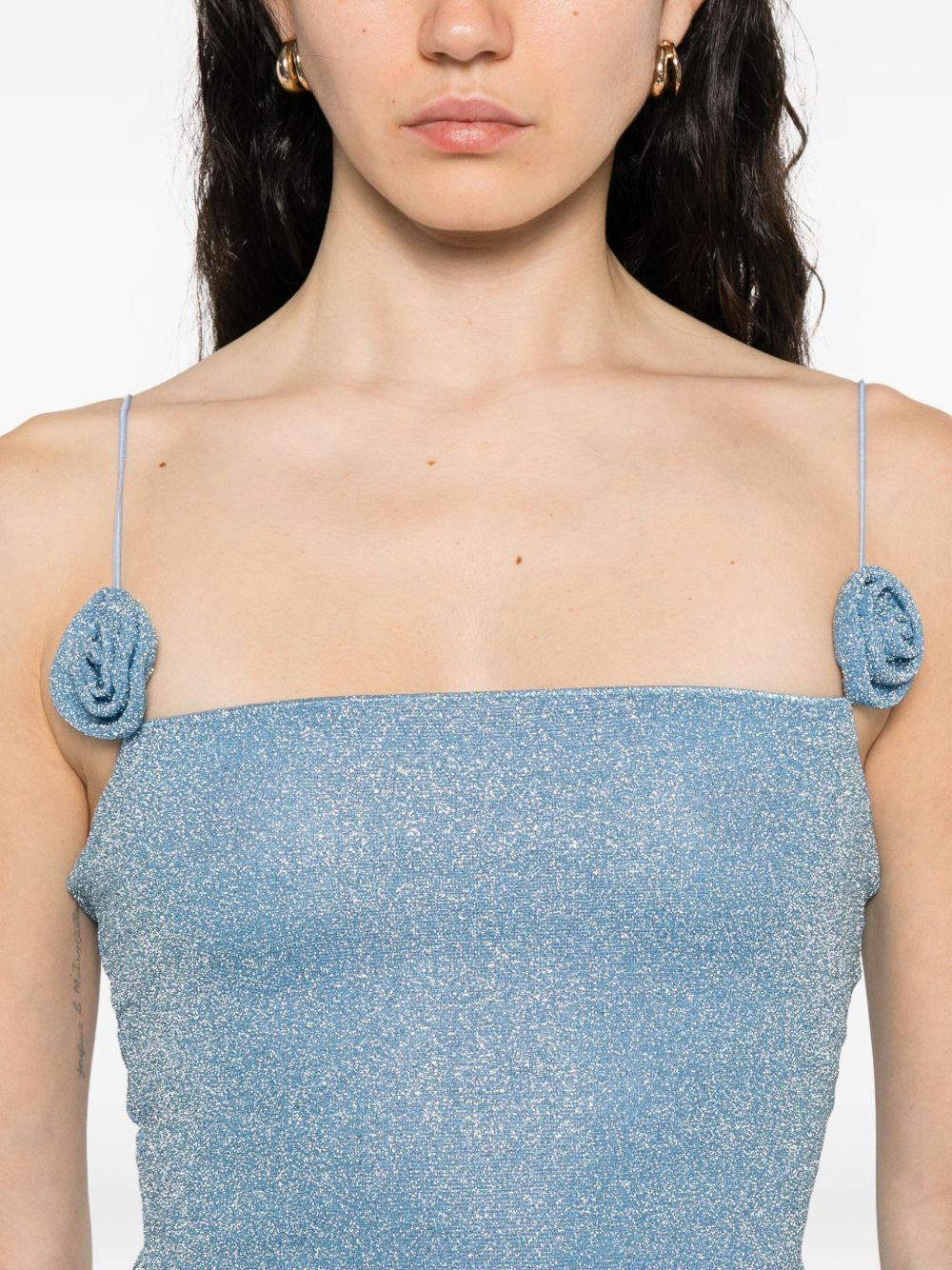 Oséree rose-embellished dress - 5