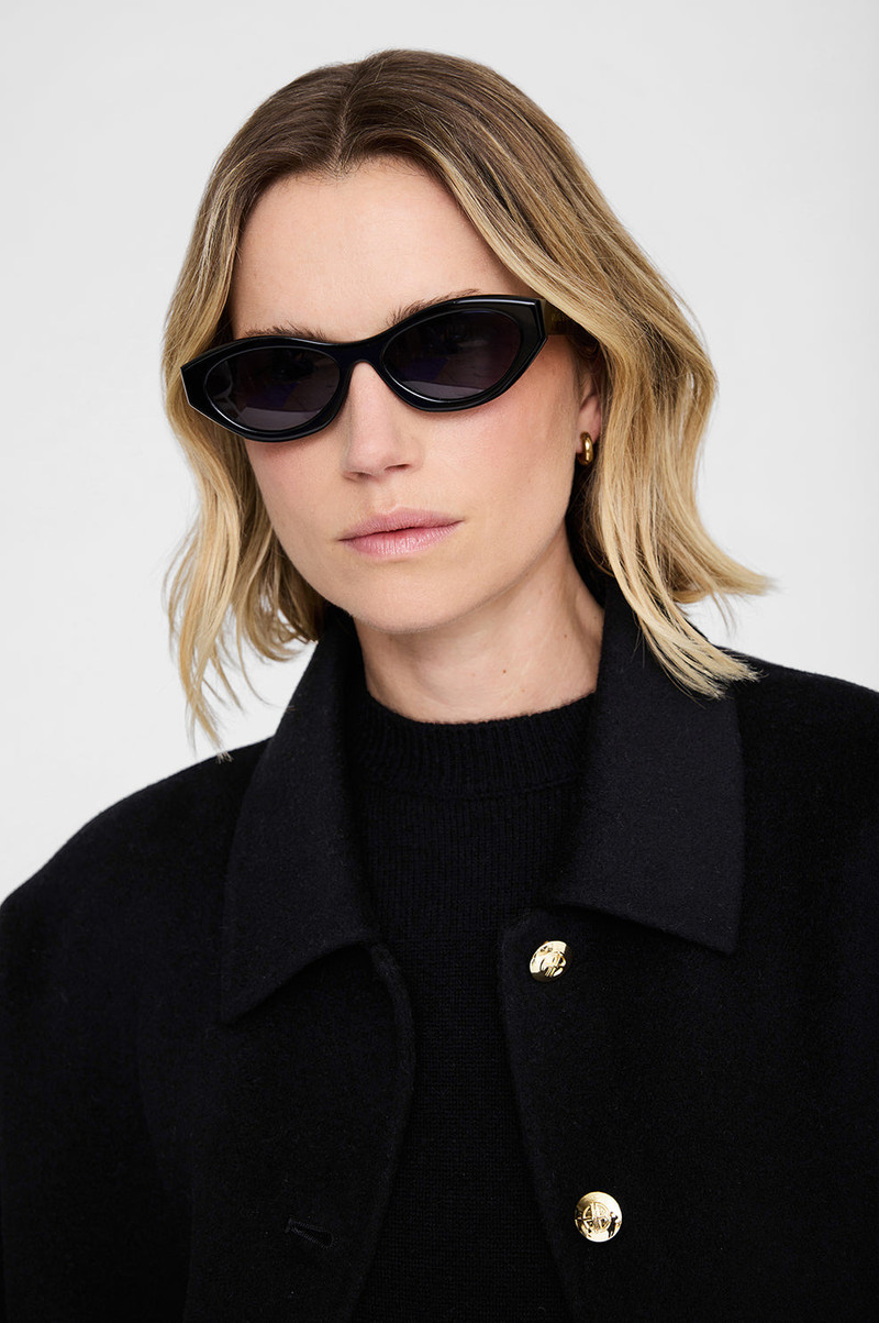 ANINE BING Nice Sunglasses - Black outlook