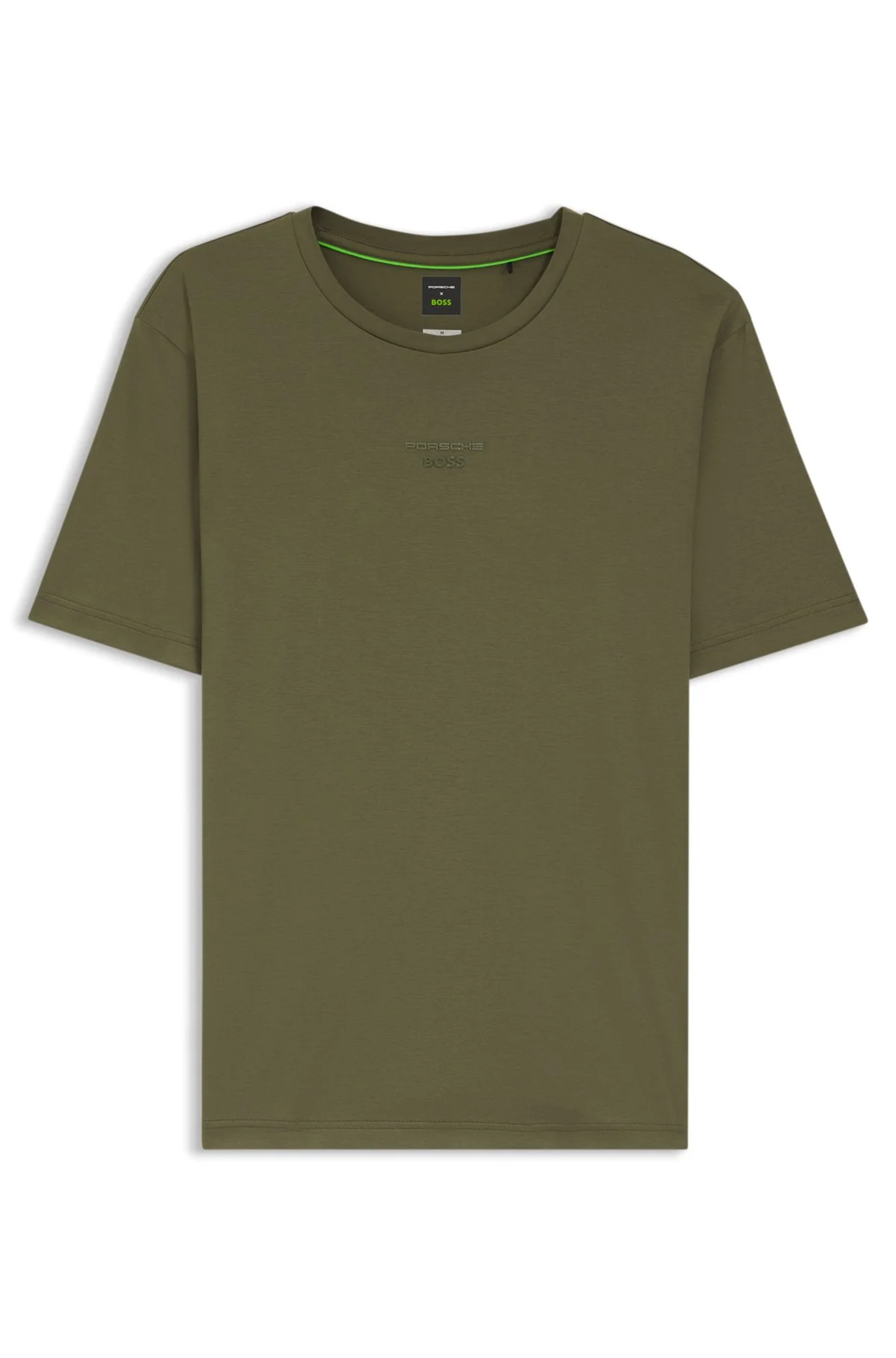PORSCHE X BOSS MERCERIZED-COTTON T-SHIRT WITH REAR GRAPHICS - 1