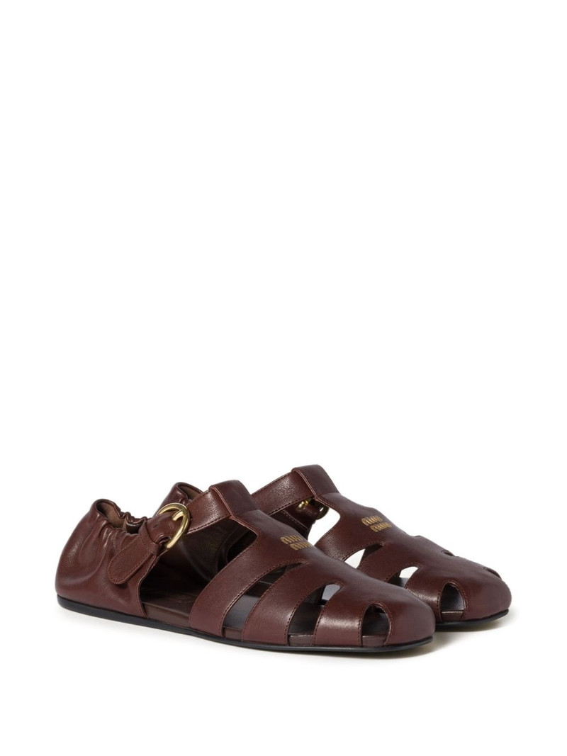 Miu Miu Ruches fisherman's sandals outlook