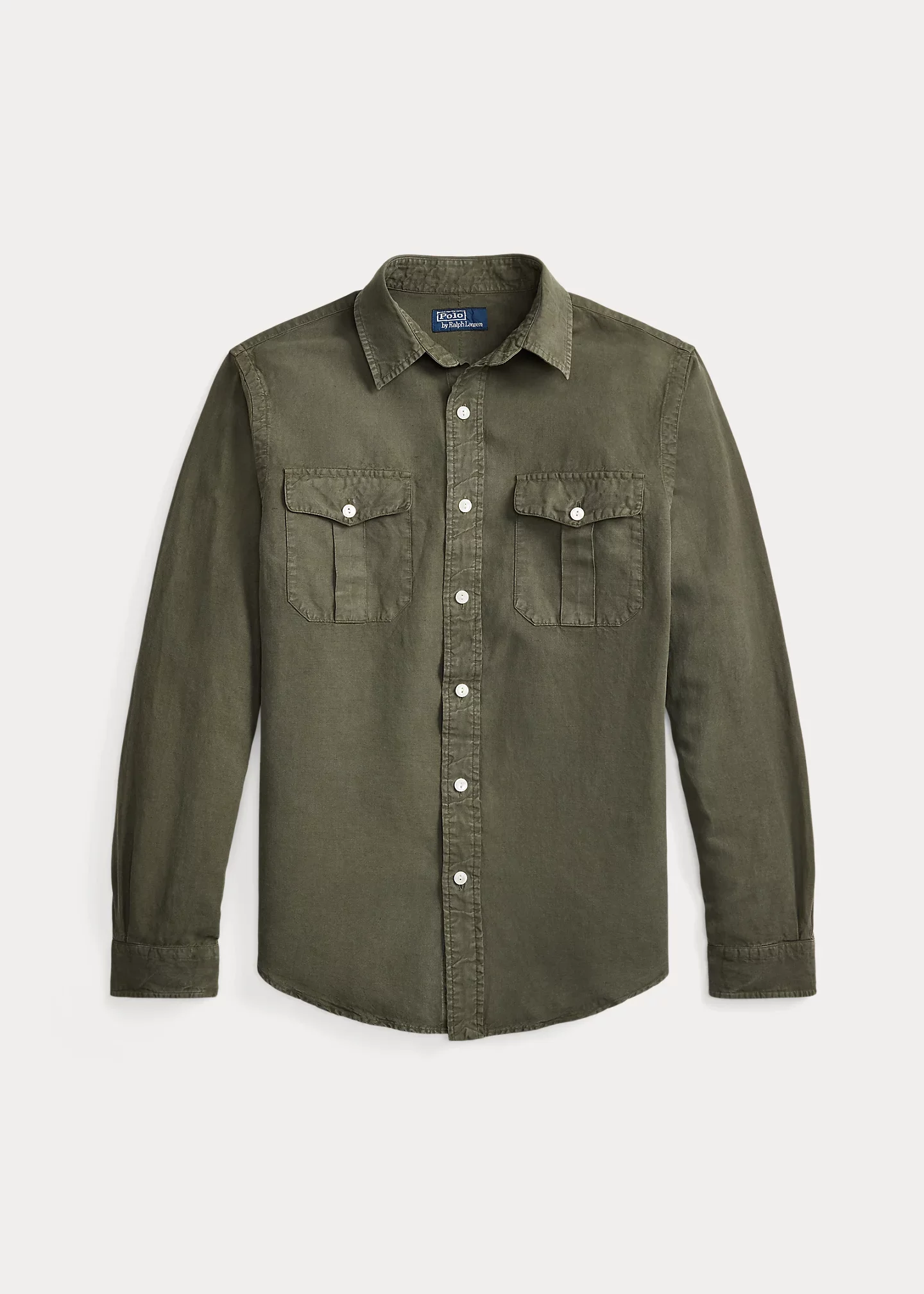 Classic Fit Linen-Silk-Cotton Workshirt - 1