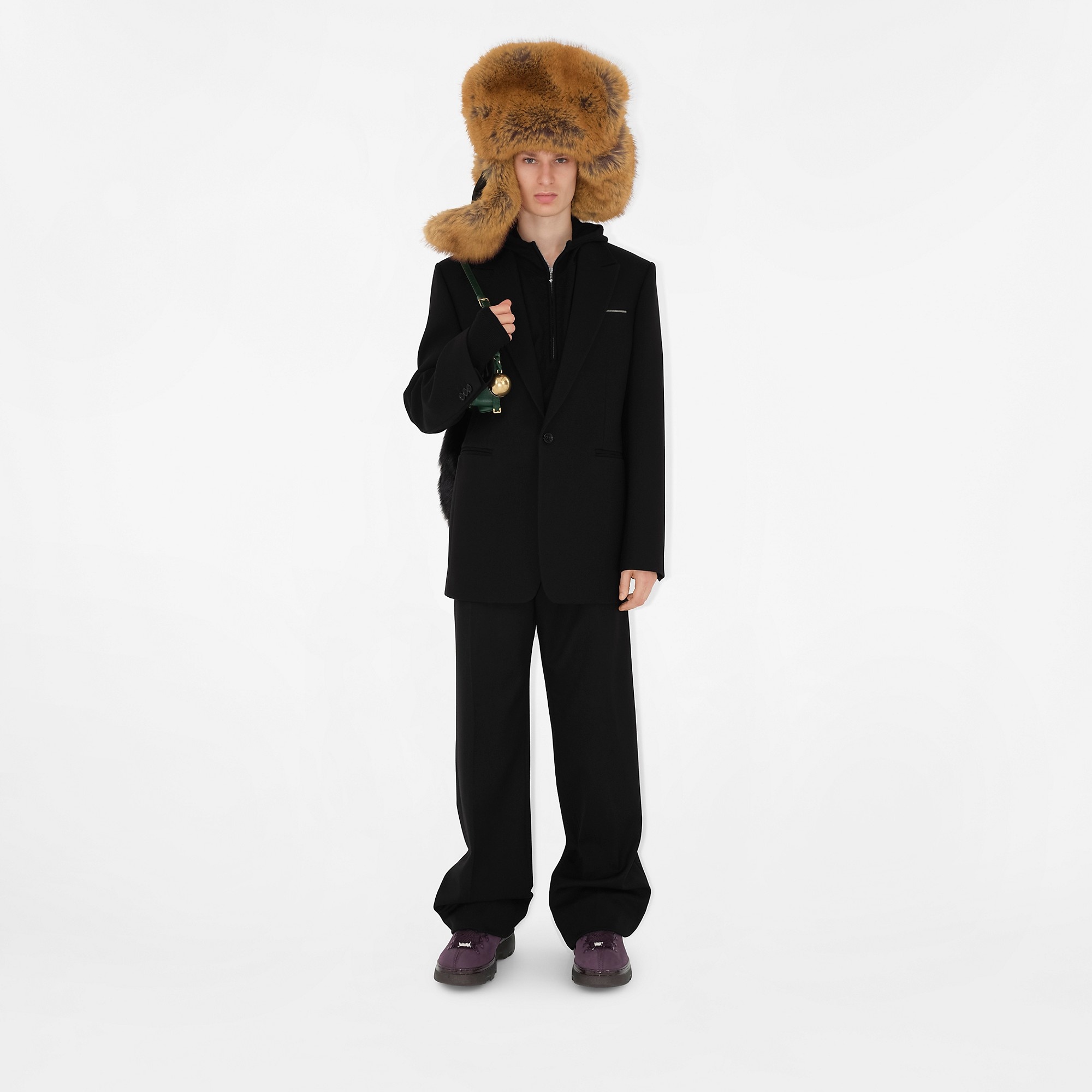 Wool Blend Tailored Trousers - 2