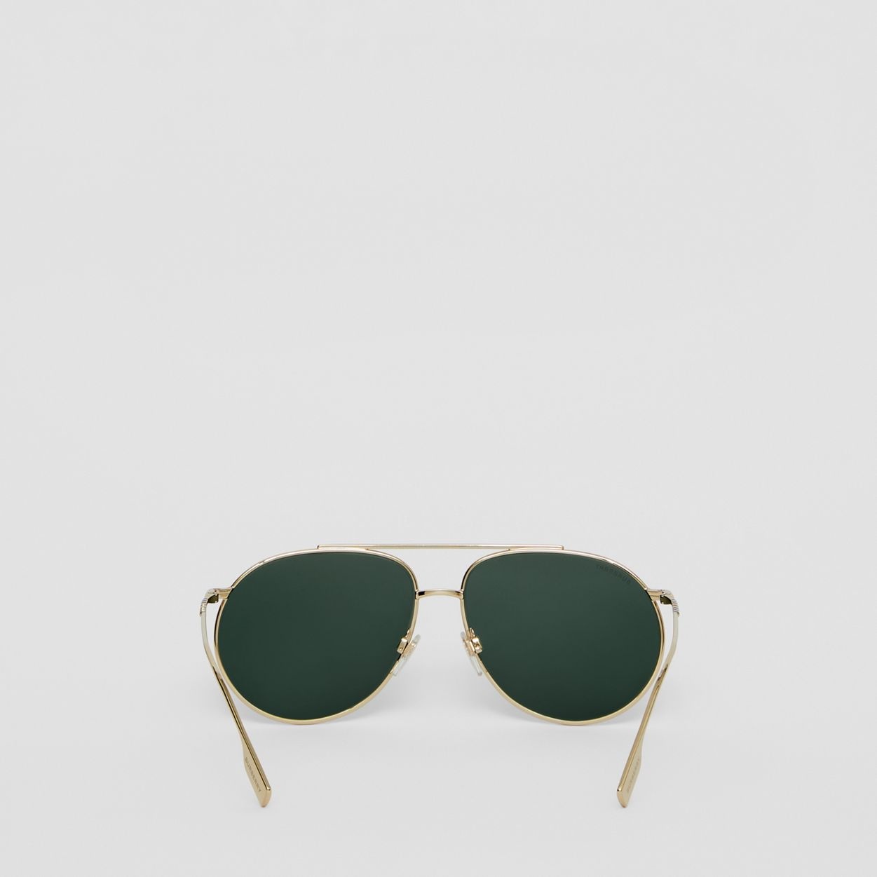 Icon Stripe Detail Oversized Pilot Sunglasses - 5