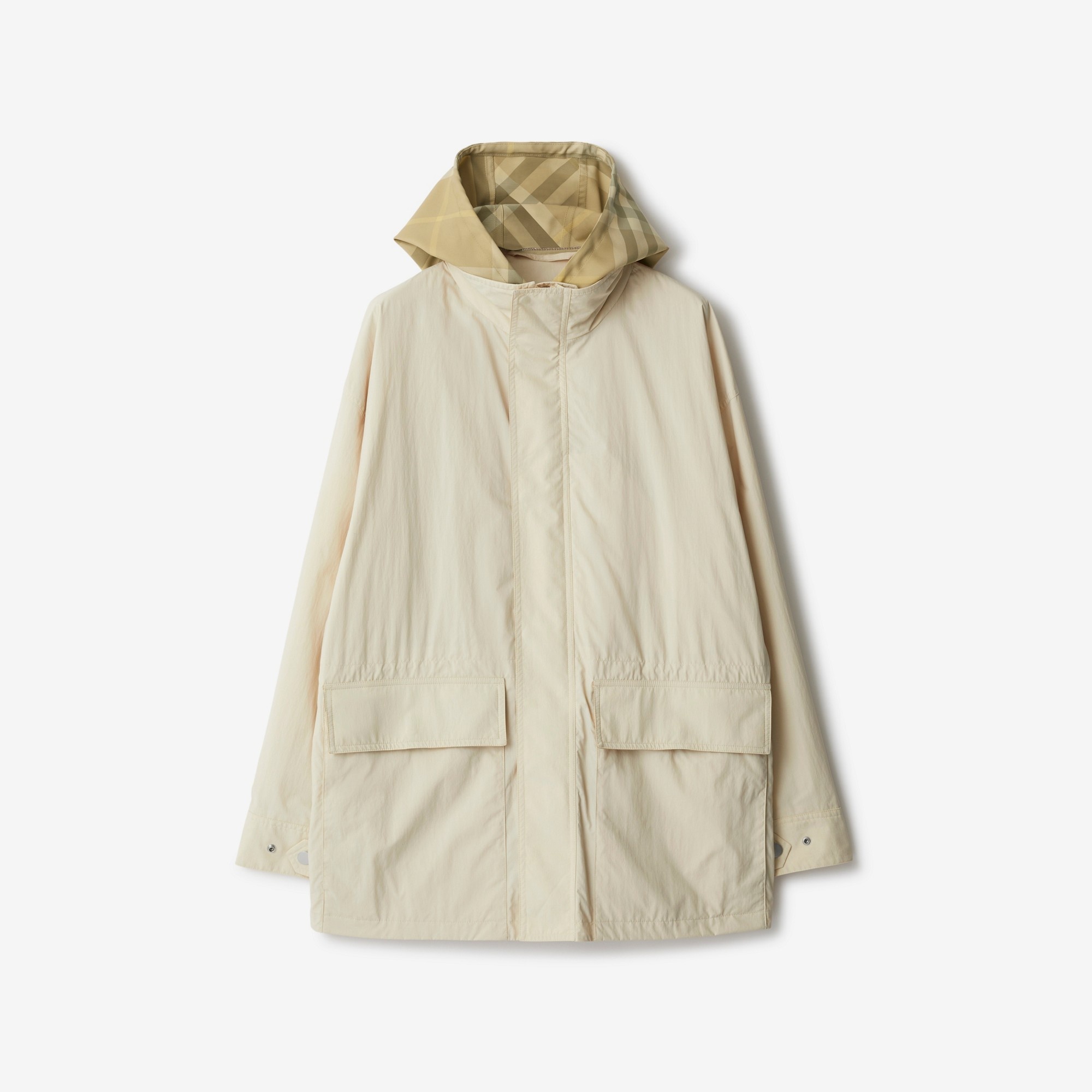 Check Hood Nylon Jacket - 1