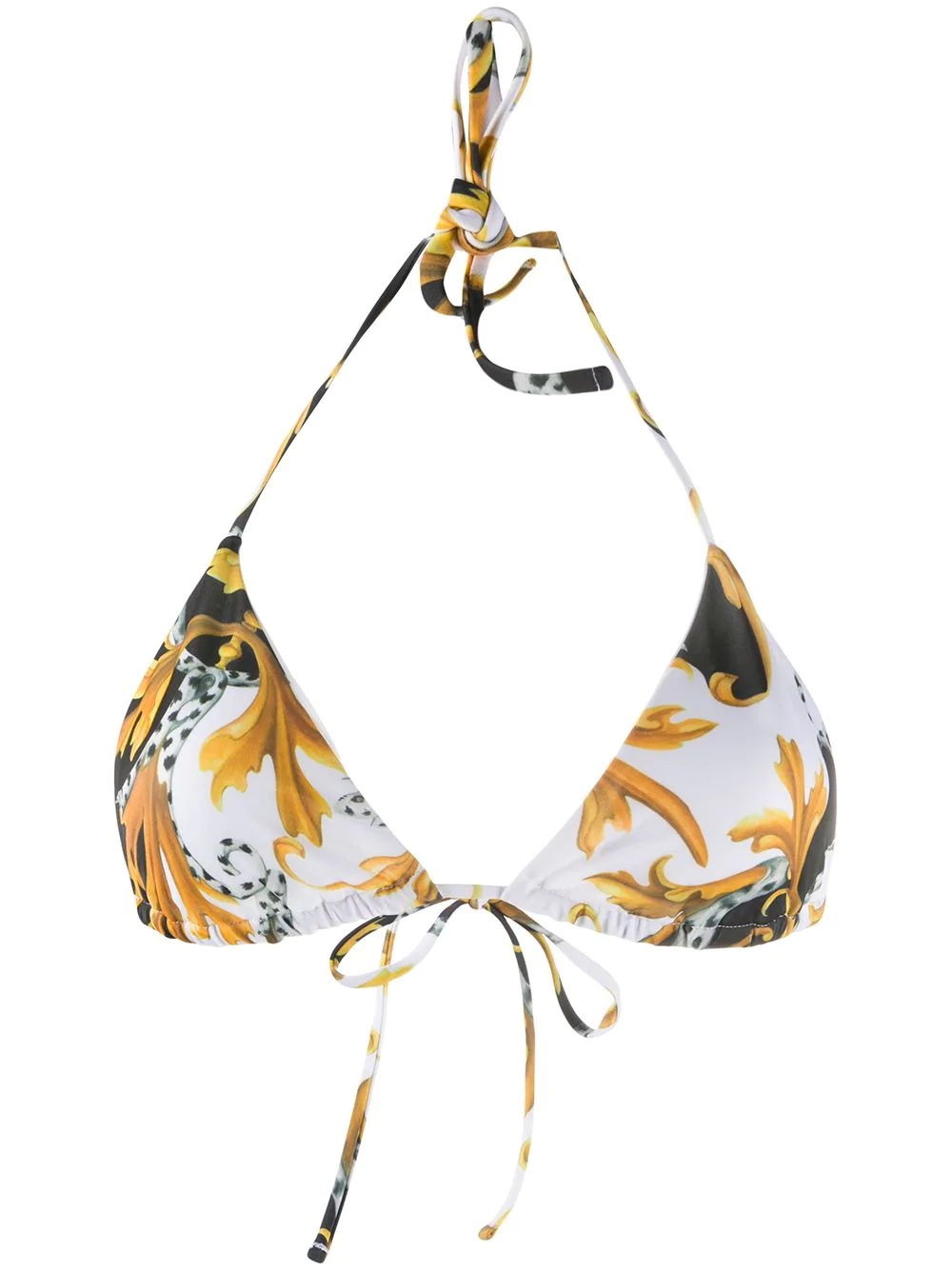 Acanthus print bikini top - 1