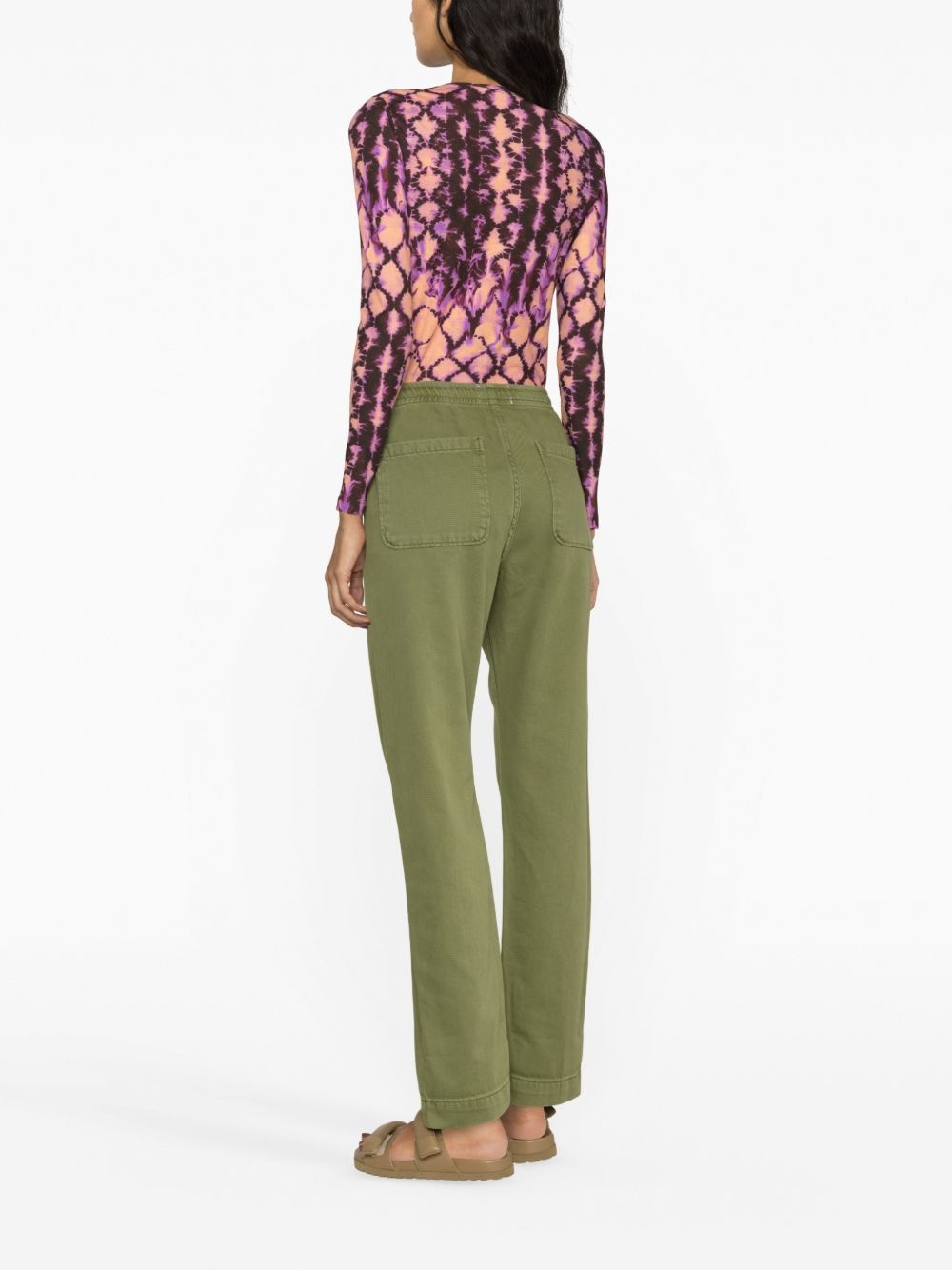 drawstring tapered jeans - 6