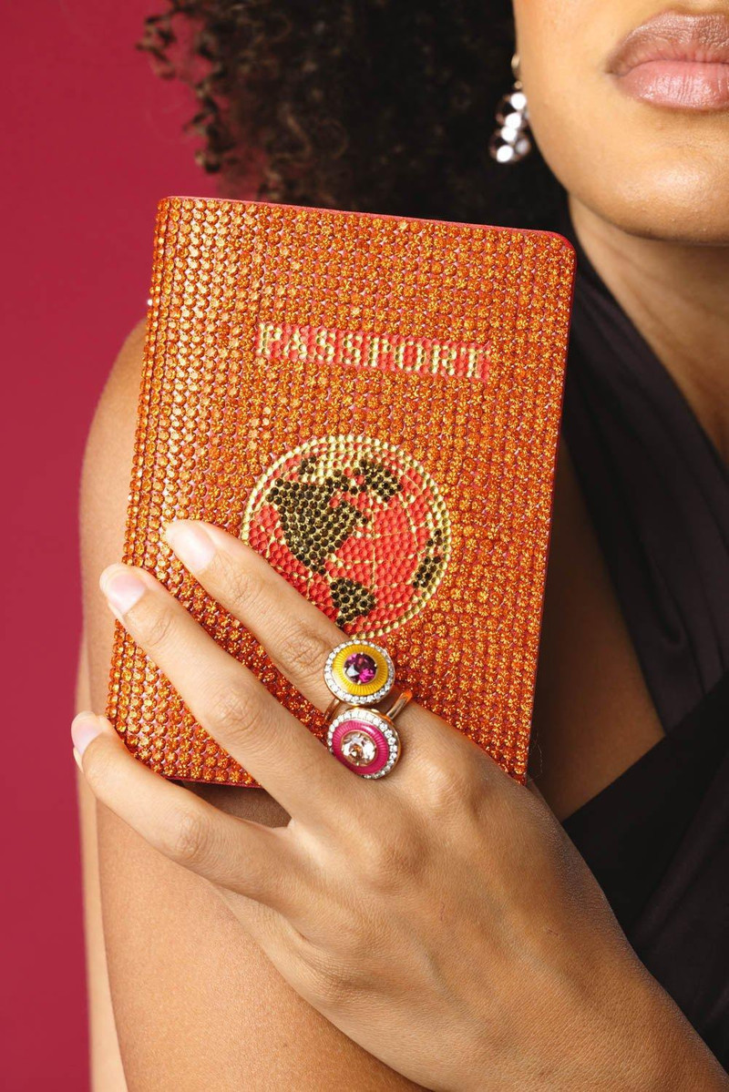 JUDITH LEIBER Travel Passport Holder - Hyacinth outlook