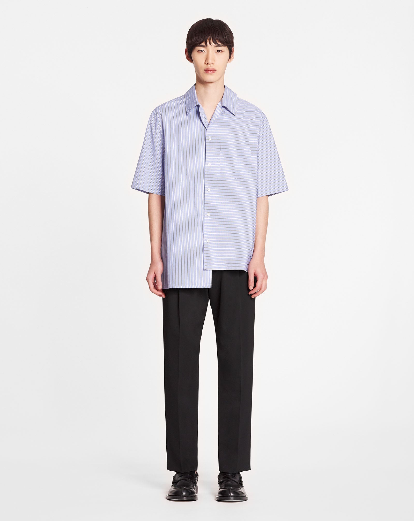 SHORT SLEEVE ASYMETRIC SHIRT - 2