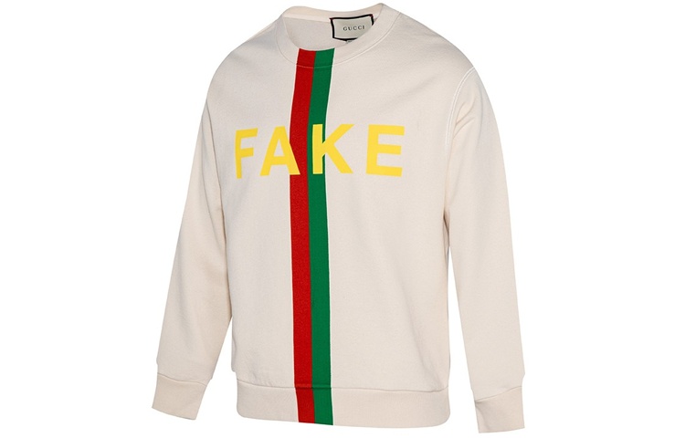 Gucci Fake Not Printed Crew Sweater 'White' 635847-XJCXY-9230 - 3