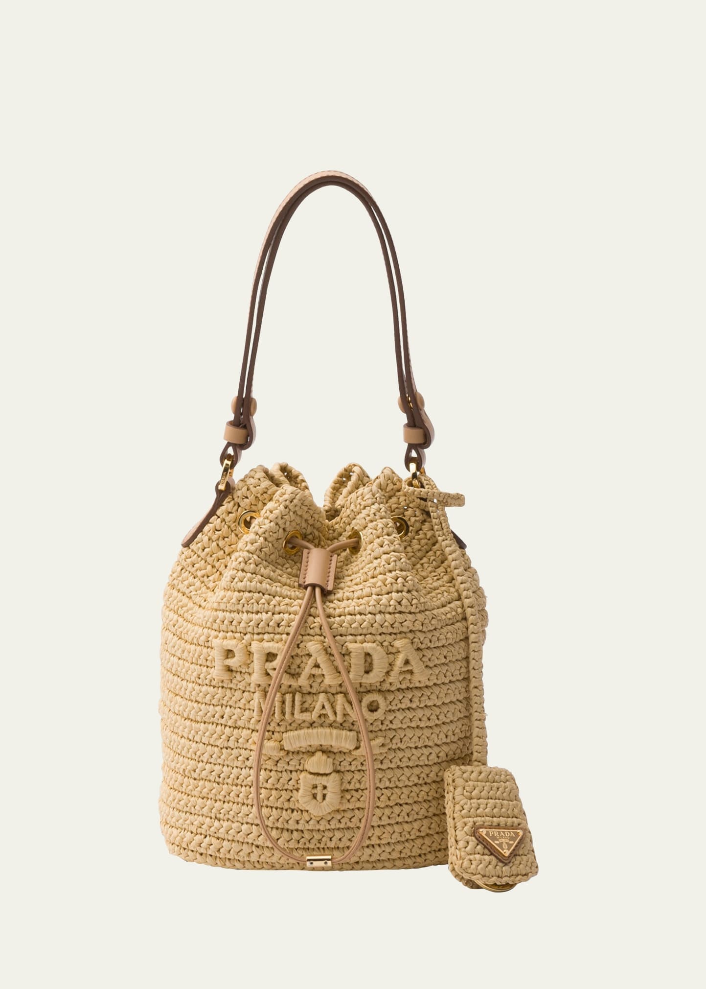 Logo Crochet Bucket Bag - 1