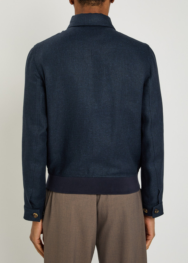 Brunello Cucinelli Silk and Linen-blend Jacket 3
