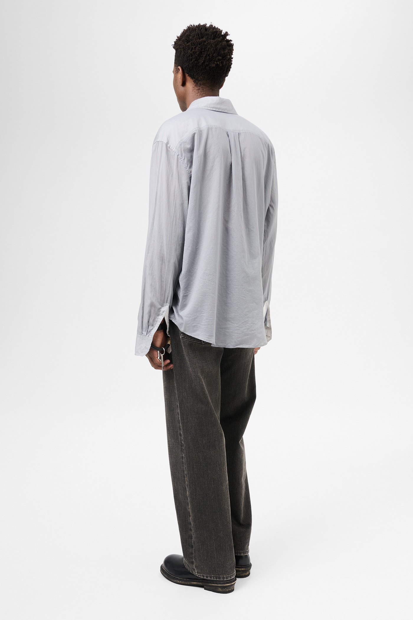 Beyond Shirt Ice Cold Grey Cloudy Cotton - 5