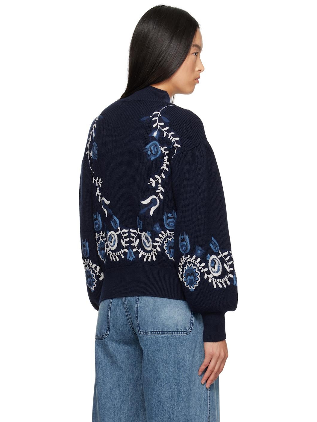 Navy Inga Sweater - 3