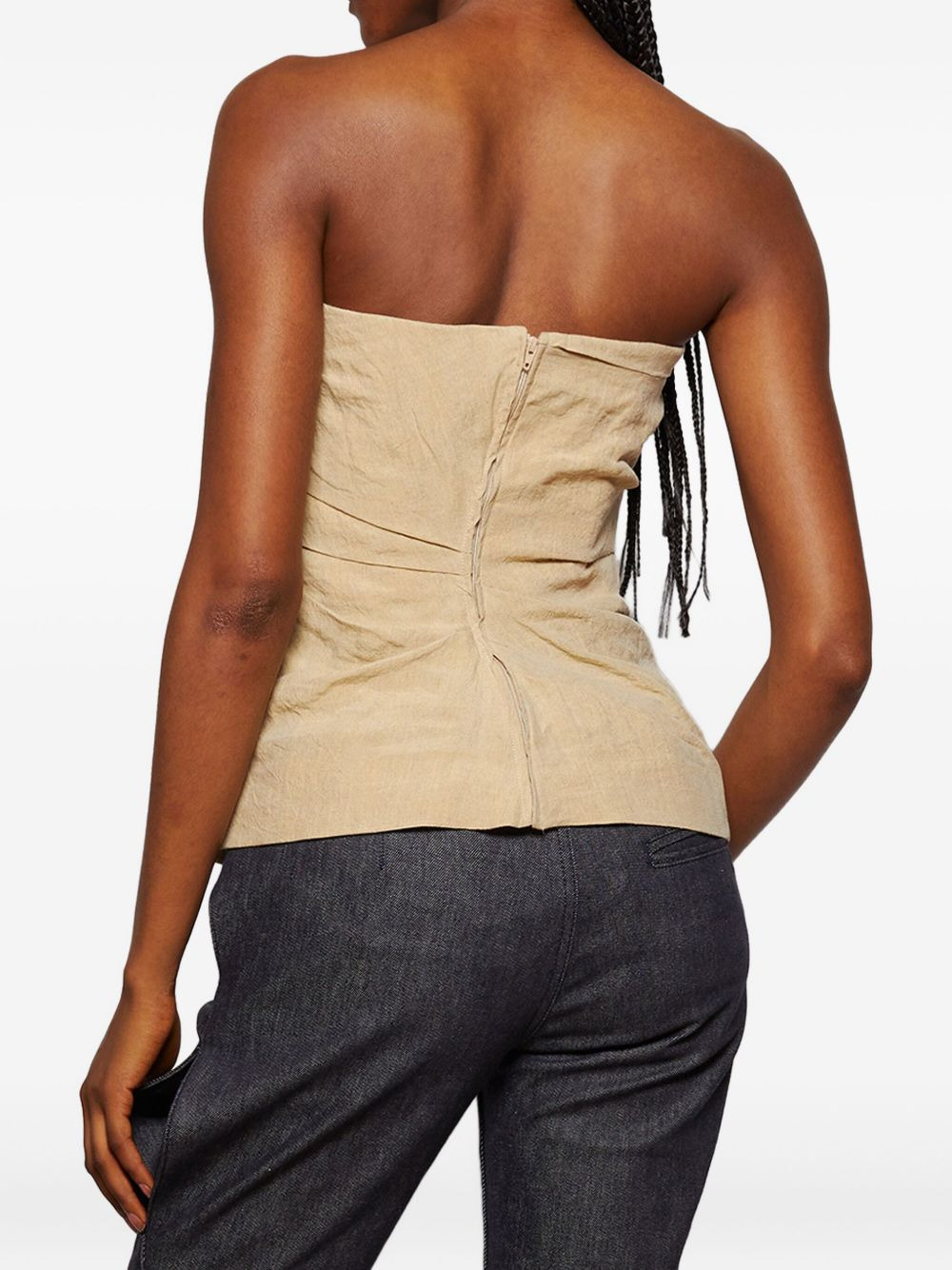 Izel draped bandeau top - 5