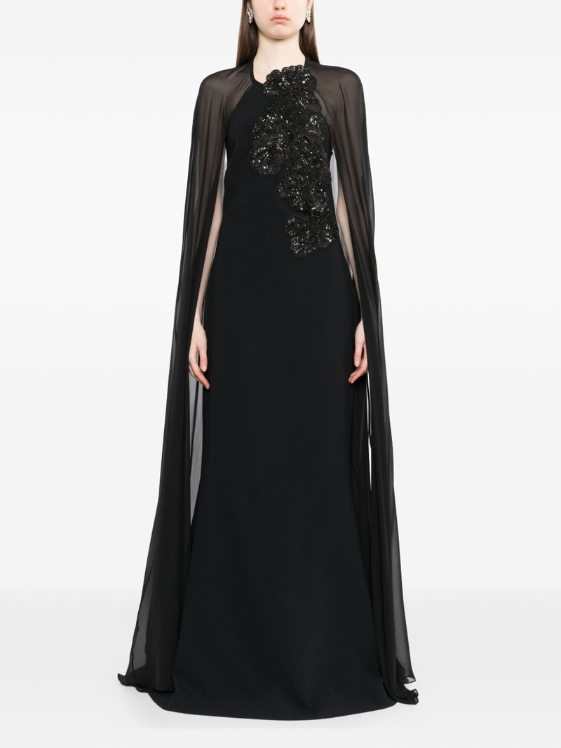 ELIE SAAB sequin-embellished maxi gown outlook
