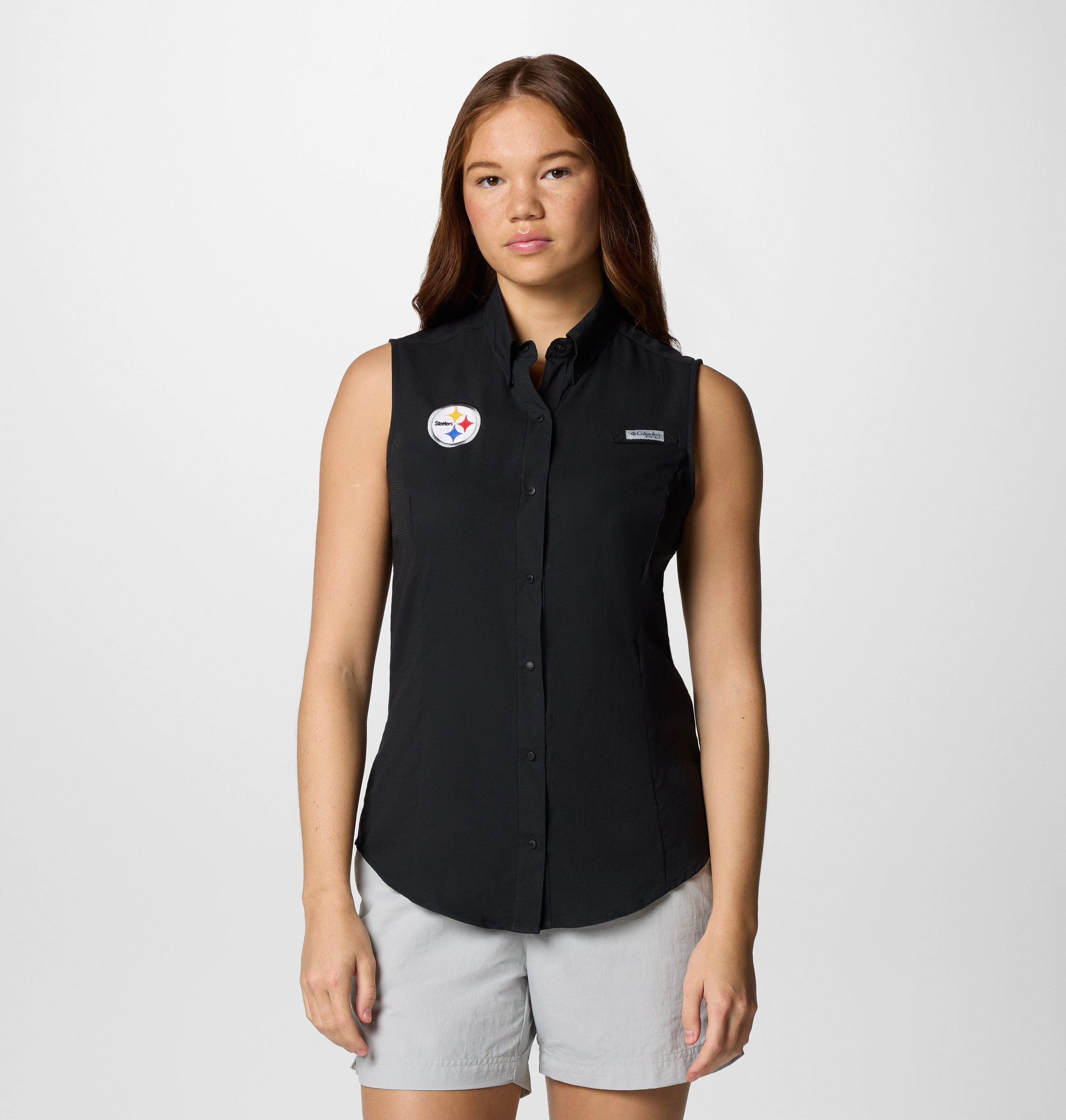 Women's PFG Tamiami Sleeveless Shirt - Pittsburgh Steelers - 1