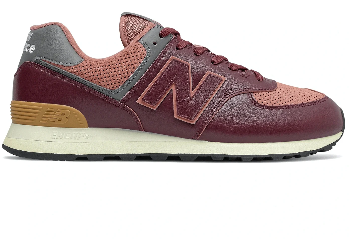 New Balance 574 Burgundy Grey - 1