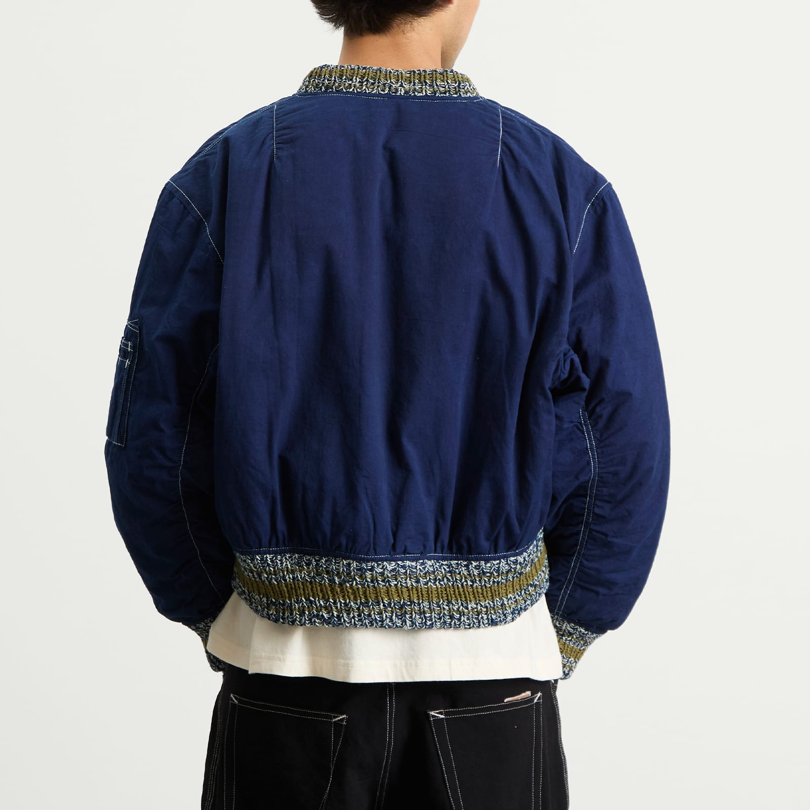 Story mfg Seed Printed Wonky-Wear Bomber - 3