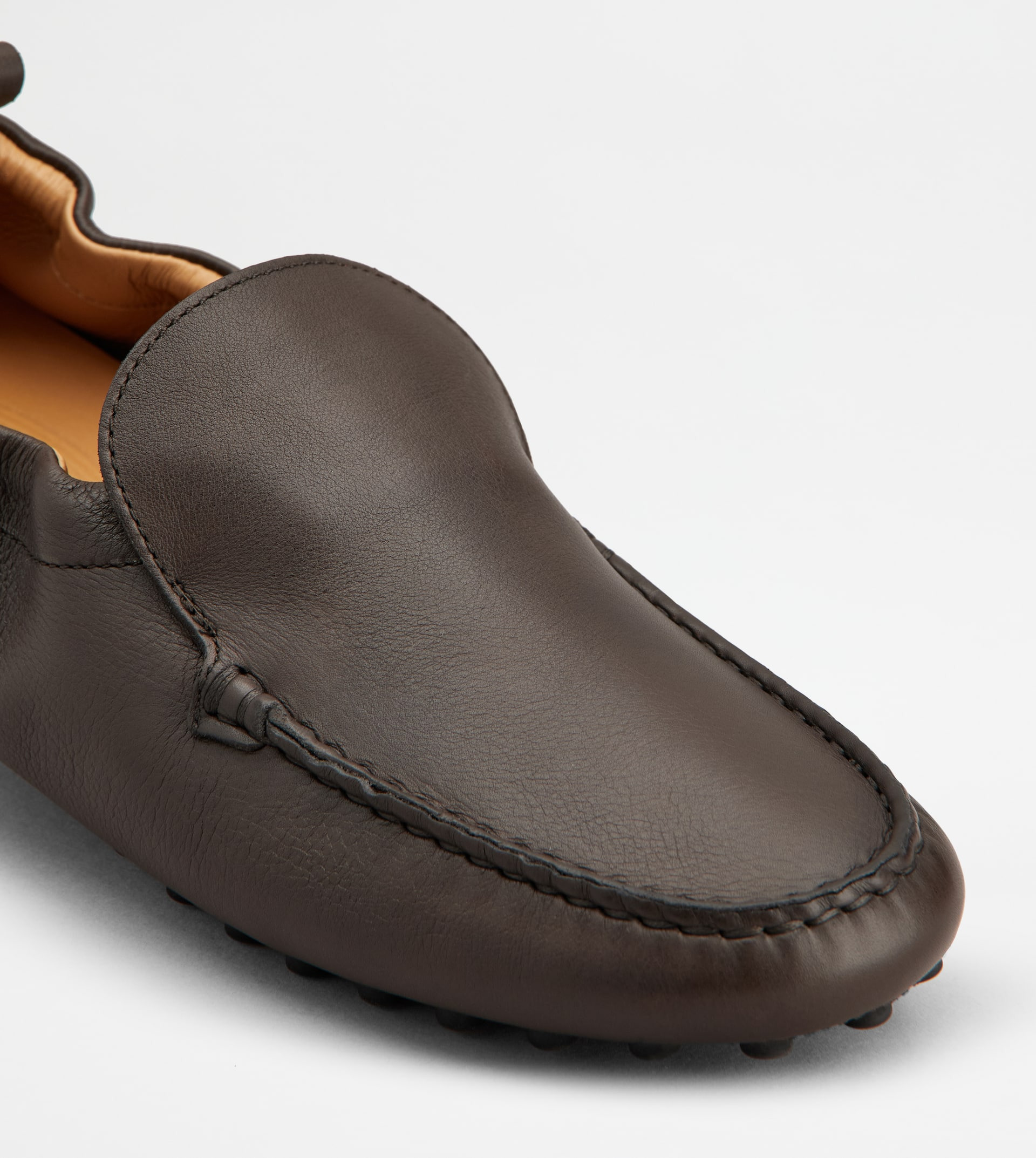 GLOVE GOMMINO DRIVING SHOES IN LEATHER - BROWN - 6