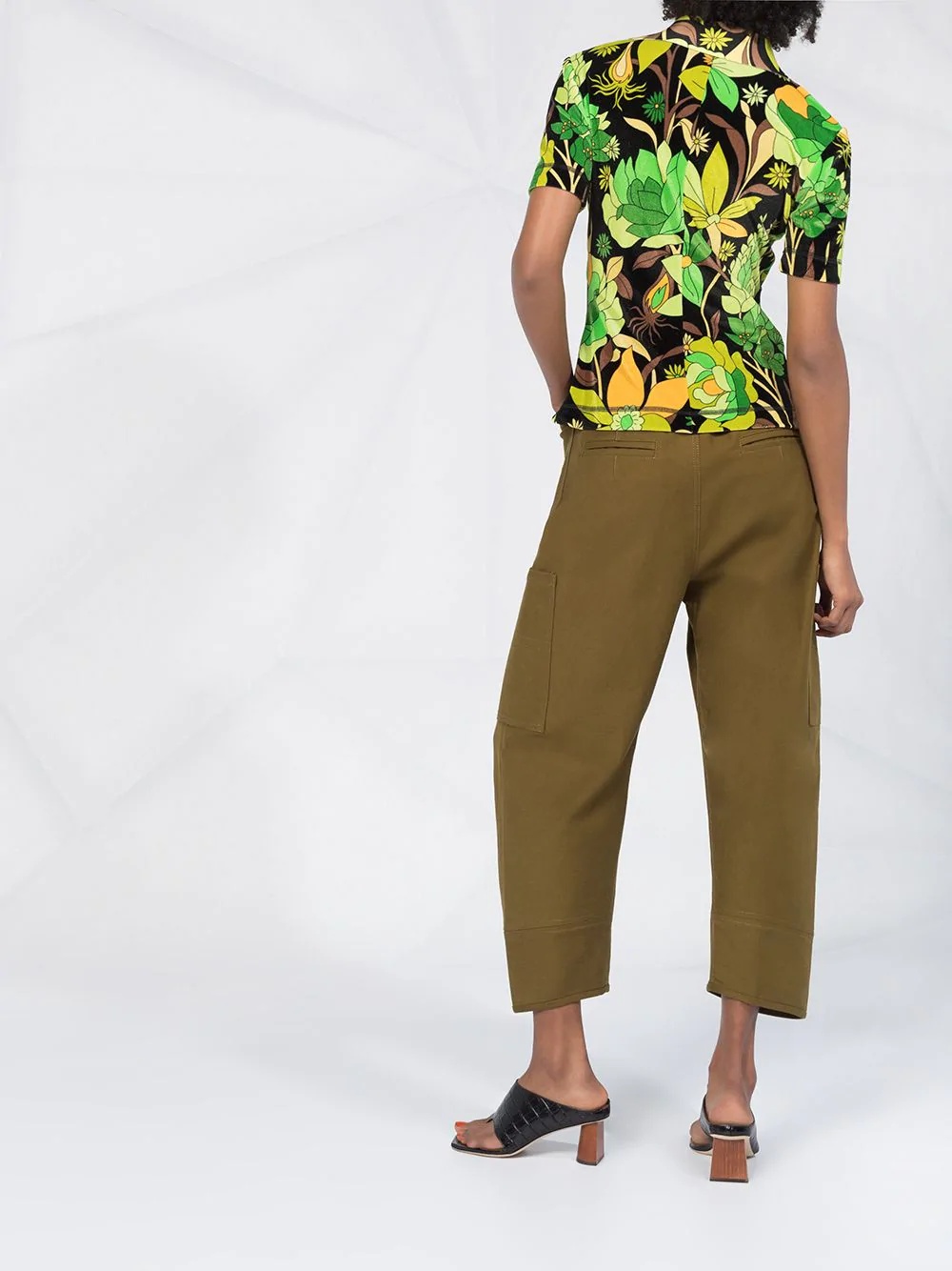 tropical print polo shirt - 6