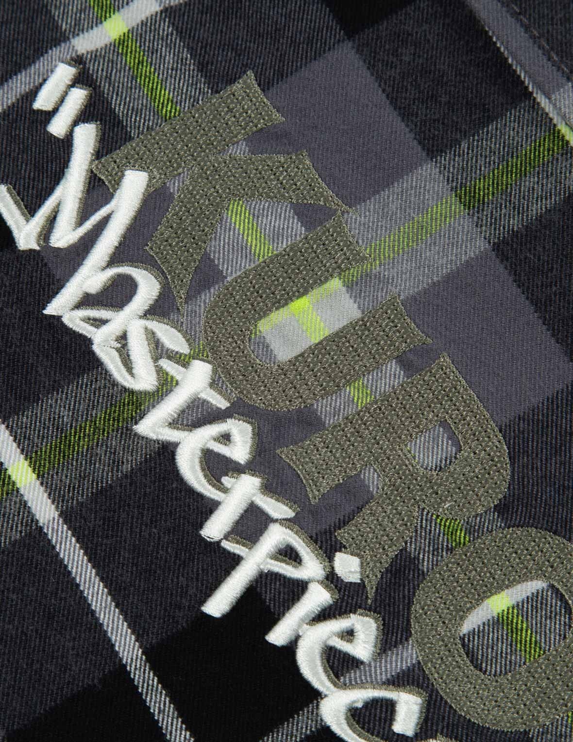 Contrast Pockets Plaid Flannel Shirt - 12