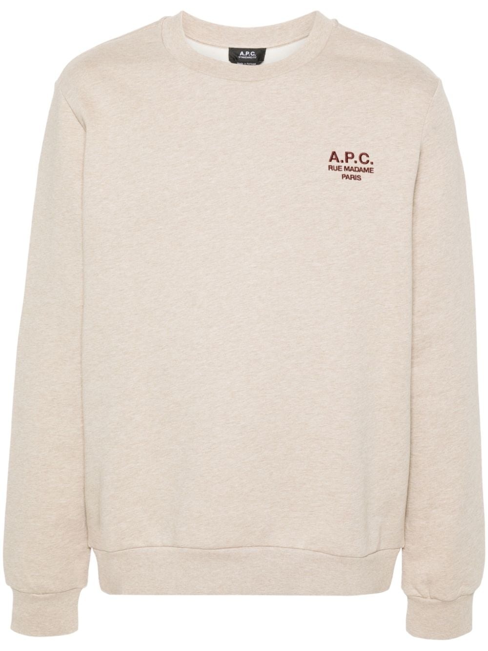 logo-embroidered sweatshirt - 1