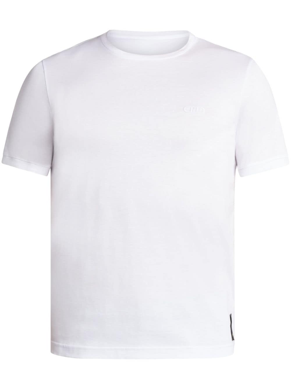 OâLock-embroidered cotton T-shirt - 1