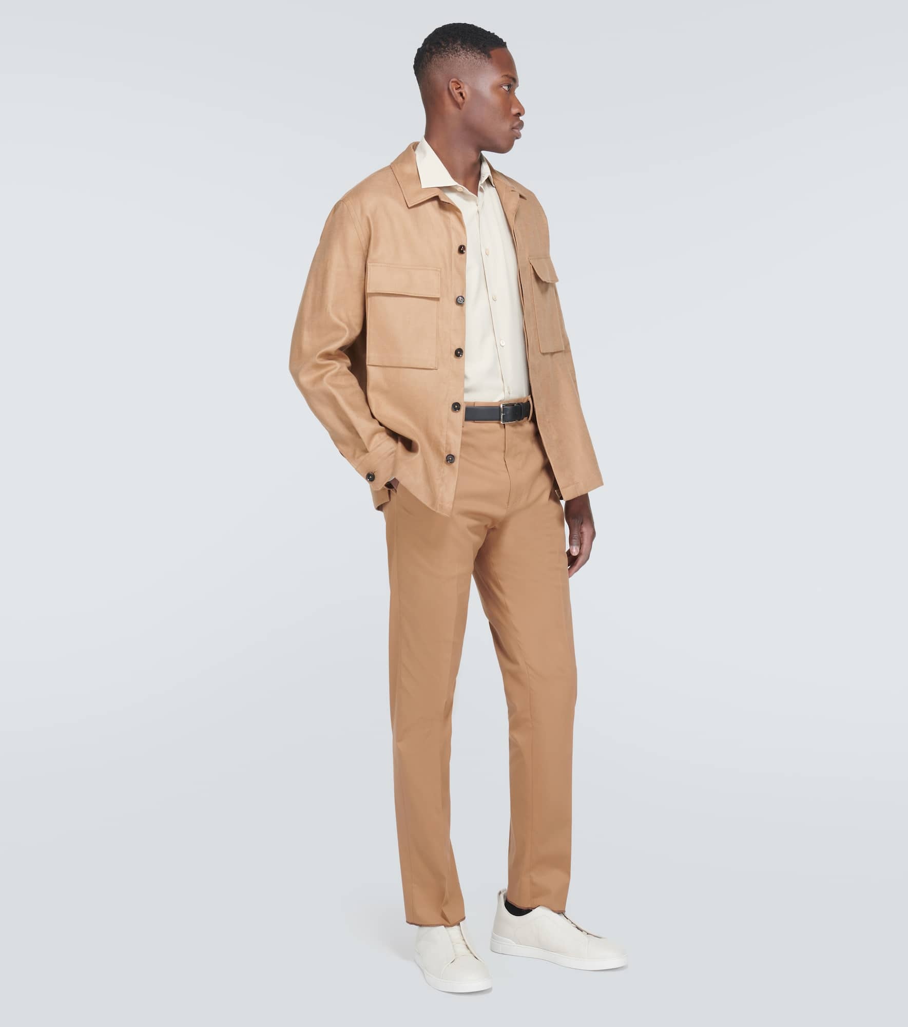 Cotton blend suit pants - 2
