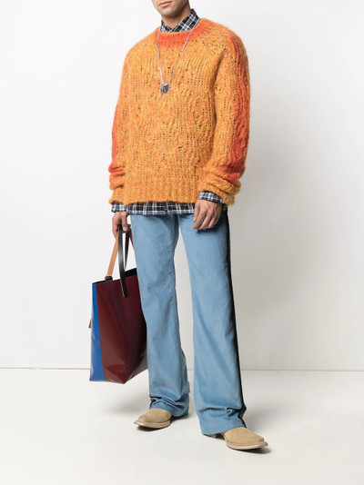 Marni open-knit raglan-sleeve jumper outlook