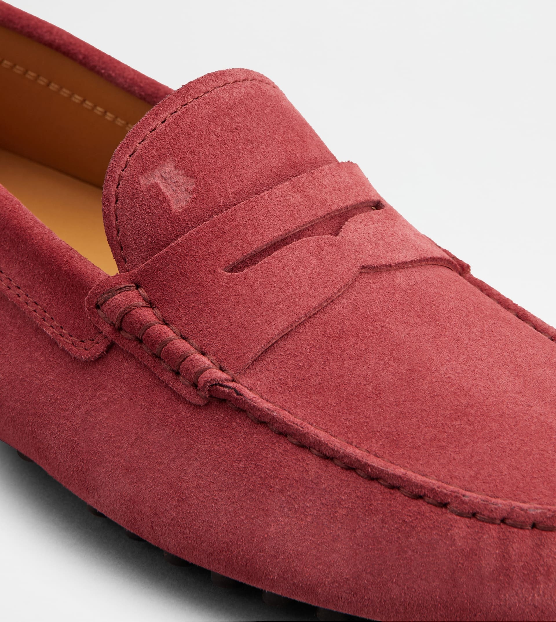 GOMMINO DRIVING SHOES IN SUEDE - BURGUNDY - 6