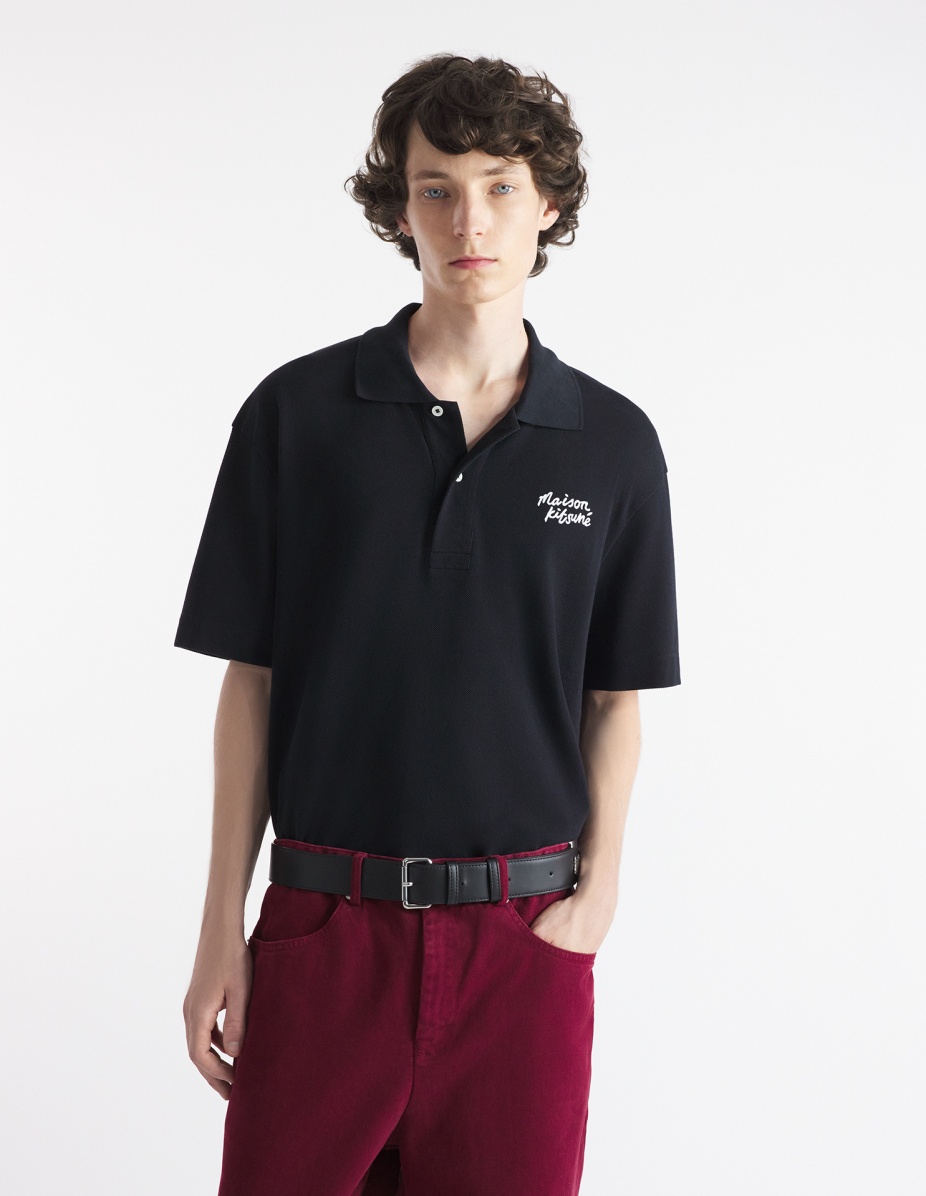 MAISON KITSUNE HANDWRITING COMFORT POLO - 3