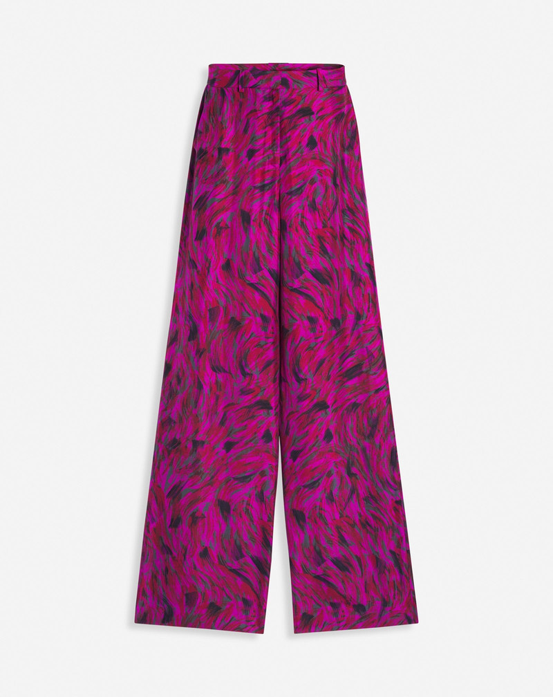 PRINTED WIDE LEG 바지 - 1