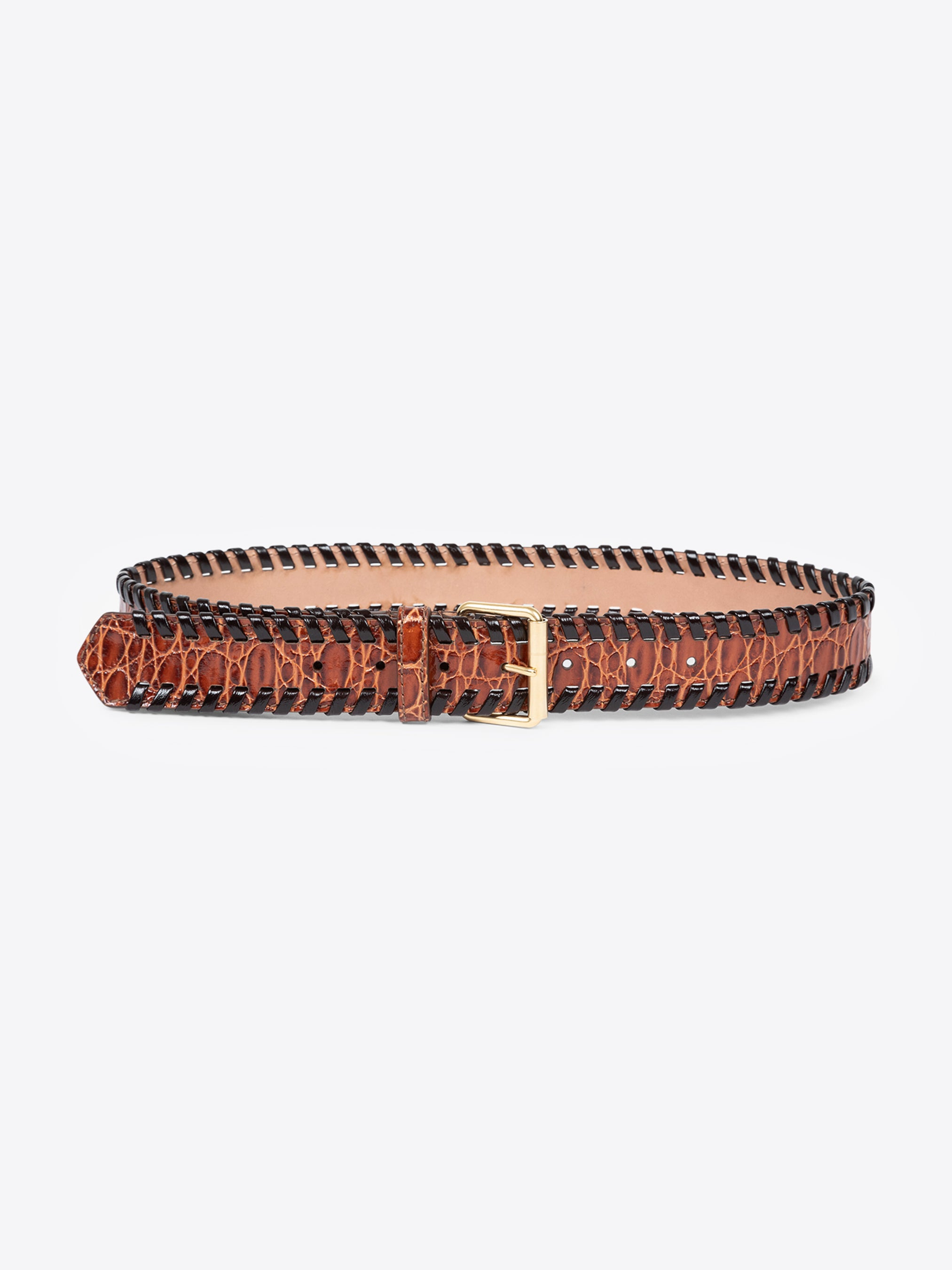 EMBELLISHED LEATHER BELT - 2