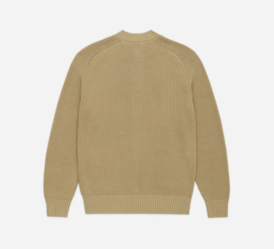Cotton Crewneck Sweater - Sand - 2