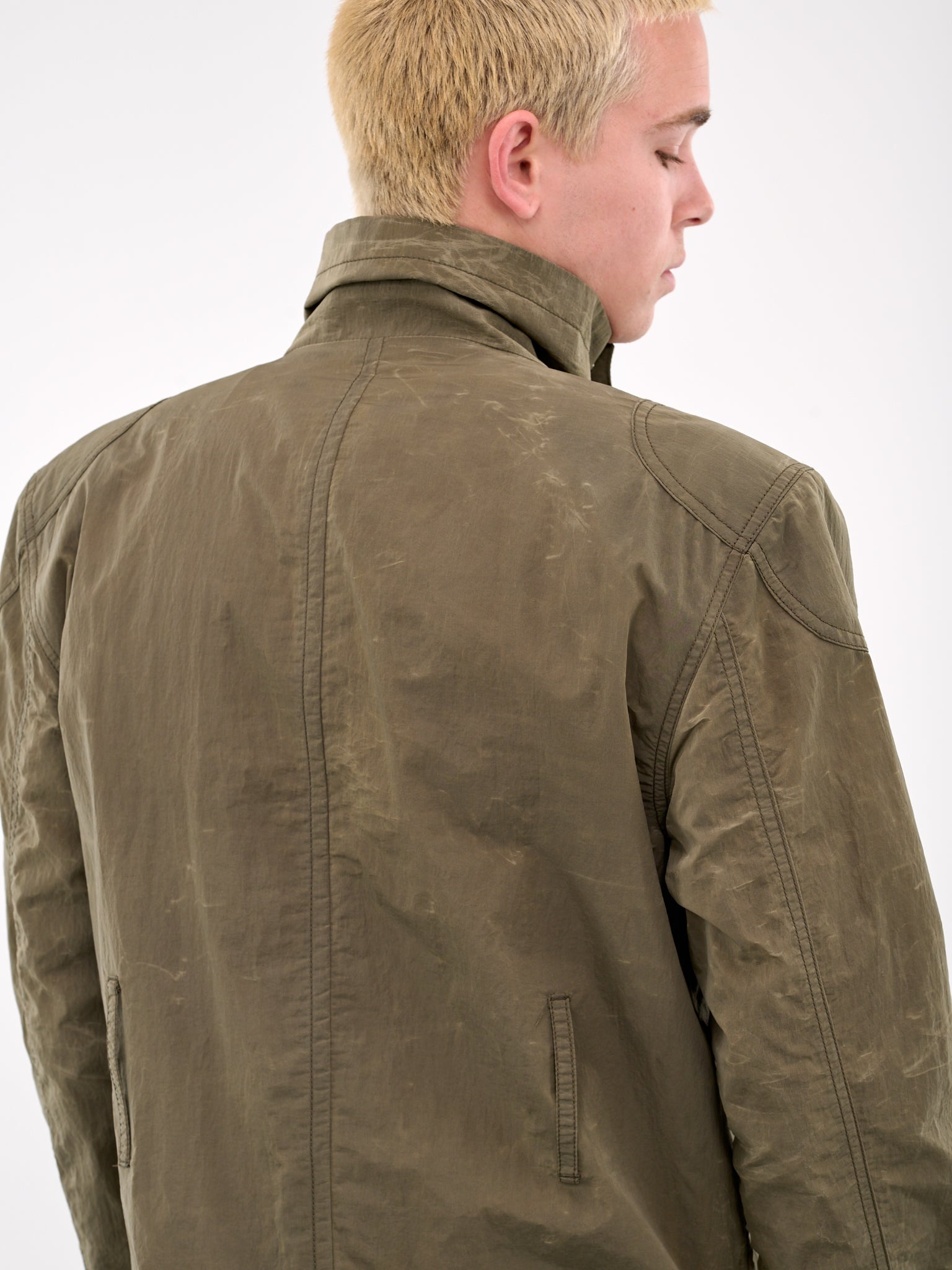 Scarred Bio Soldier Trench Coat - 4